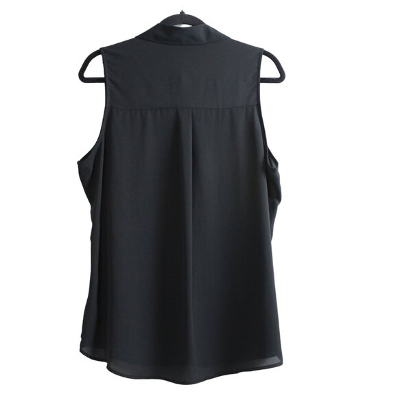 Express Black Portofino Sleeveless Shirt - Picture 2 of 14